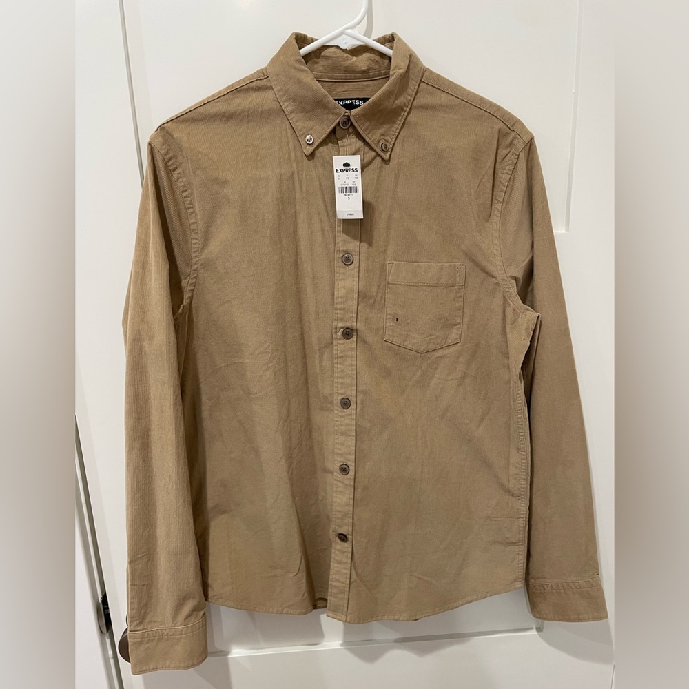 Men’s Express Corduroy Button Down